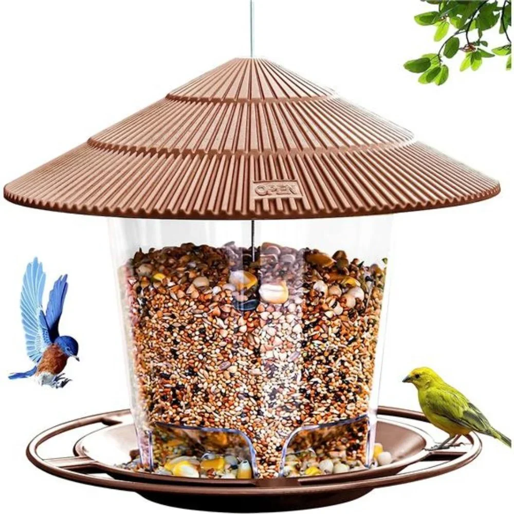 Hanging BirdFeeder Squirrel Proof for Outdoor Wild Bird Seed,Outside,Garden Yard